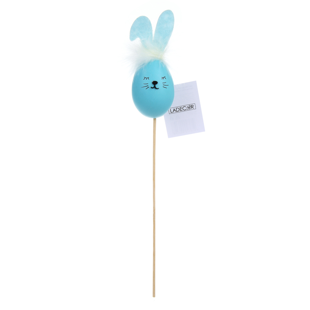 LADECOR Топпер заяц, пластик, 6 дизайнов, арт.№ 535-179