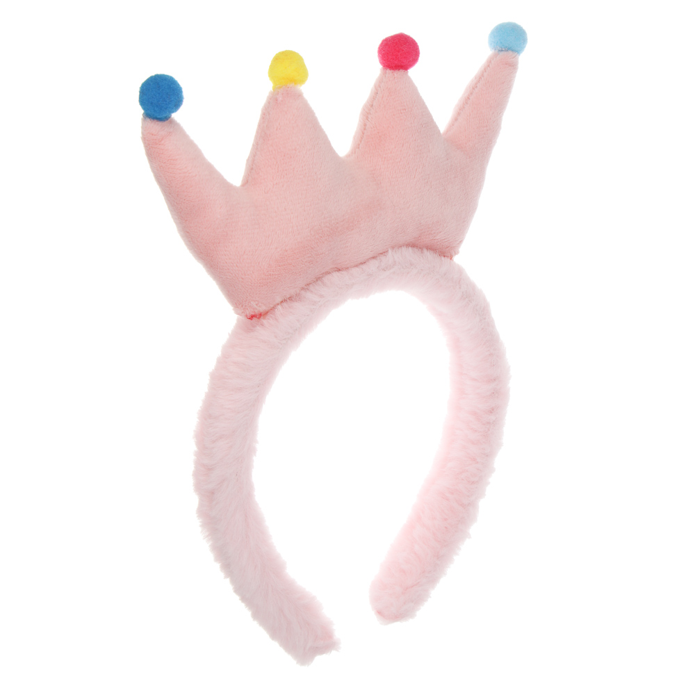 Ободок, 12,5 см, полиэстер, пластик, 5 дизайнов, арт.№ 585-064