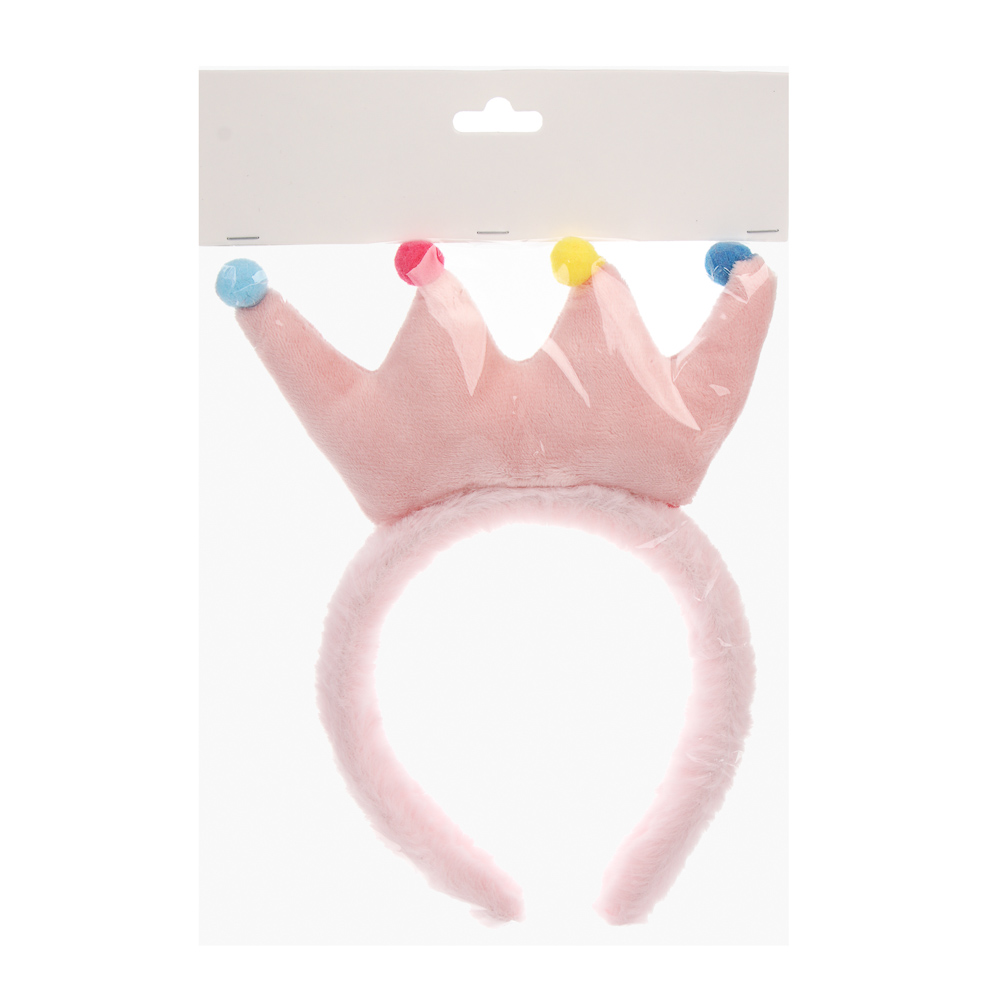 Ободок, 12,5 см, полиэстер, пластик, 5 дизайнов, арт.№ 585-064