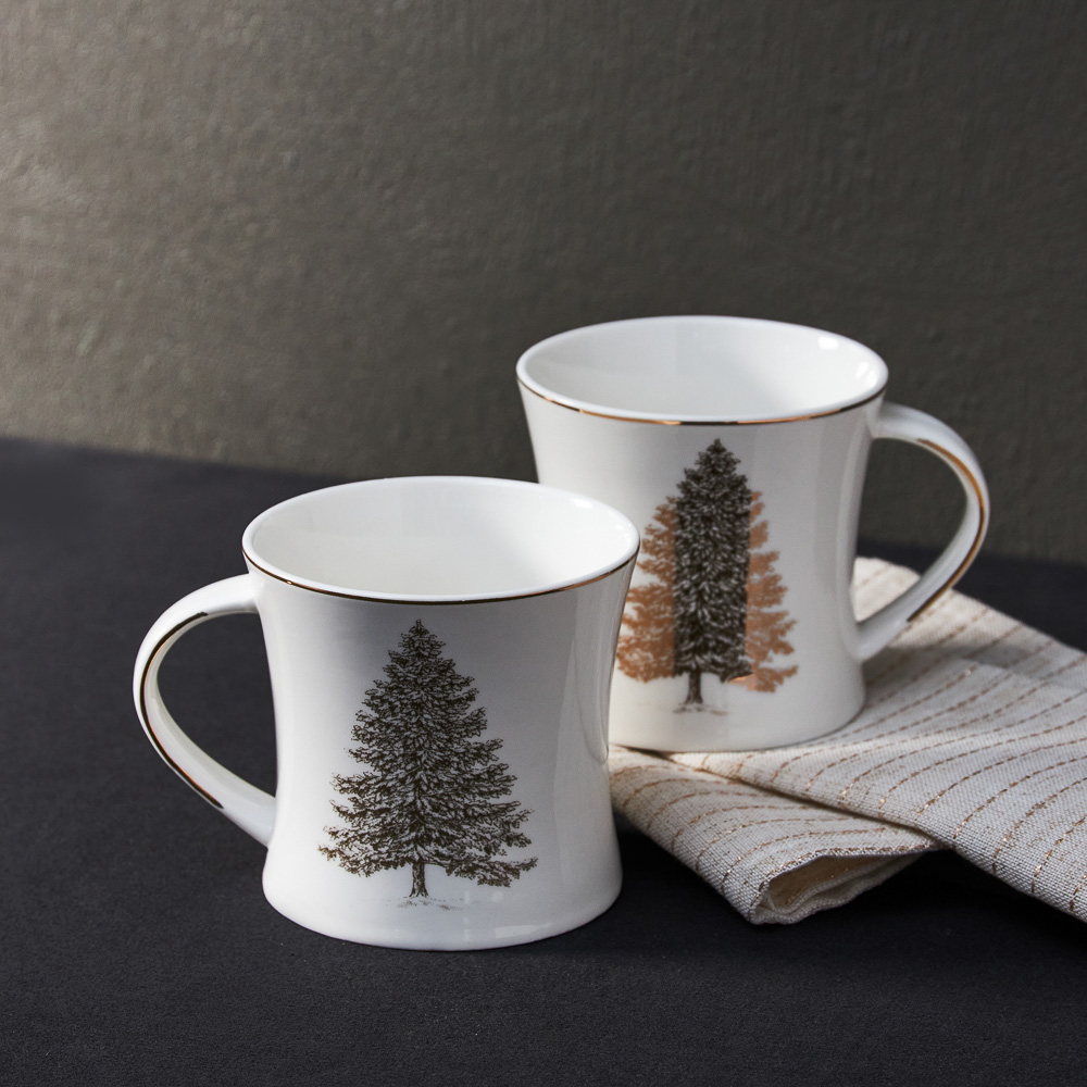 BY COLLECTION White Line Кружка, 300мл, фарфор, подарочная упаковка, арт.1, арт.№ 820-818