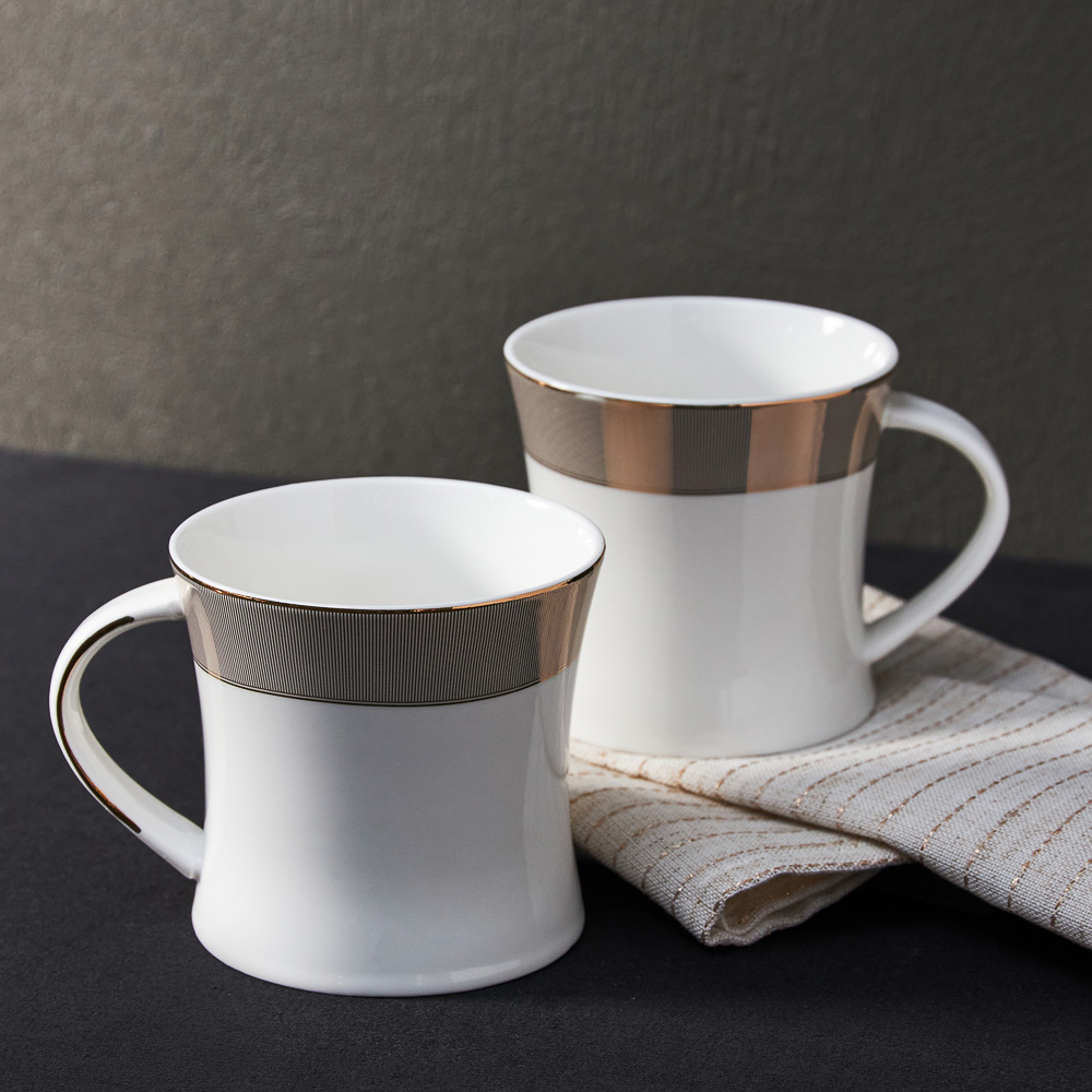 BY COLLECTION White Line Кружка, 300мл, фарфор, подарочная упаковка, арт.1, арт.№ 820-818