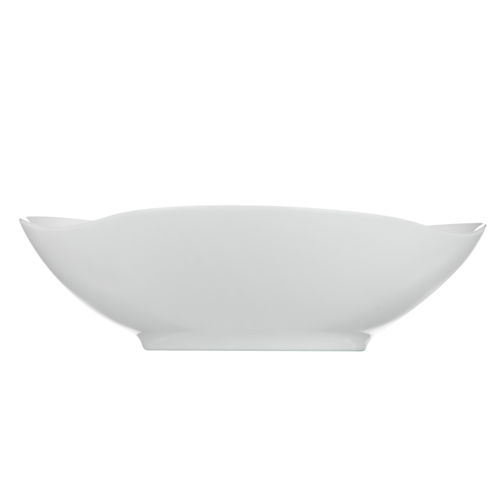 MILLIMI Лилия Салатник, опаловое стекло, 680мл, 17х6.5см, треугольная форма, арт.№ 818-327