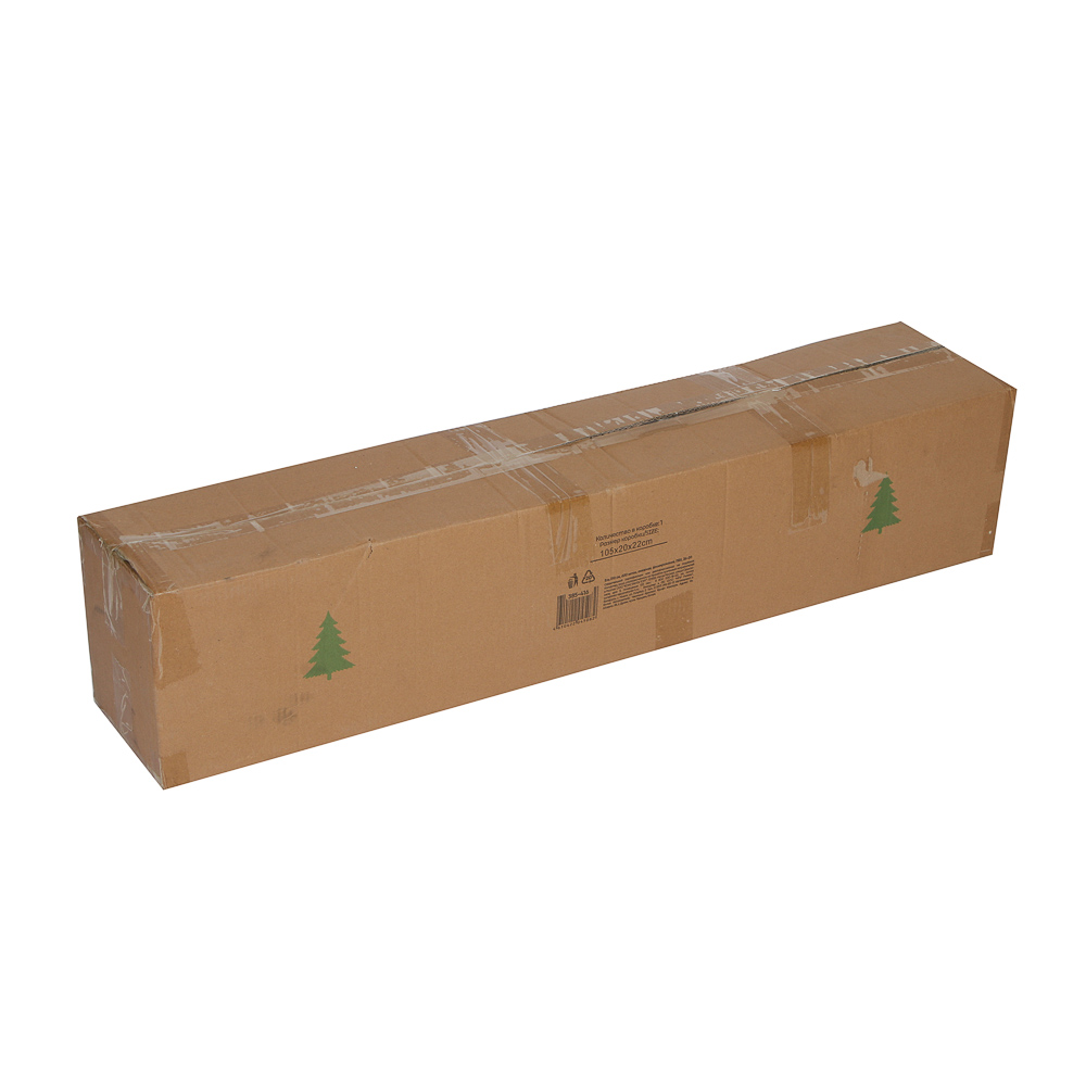 Ель 210 см, 600 веток, снежная, флокирование, ПВХ, 26-20, арт.№ 385-416