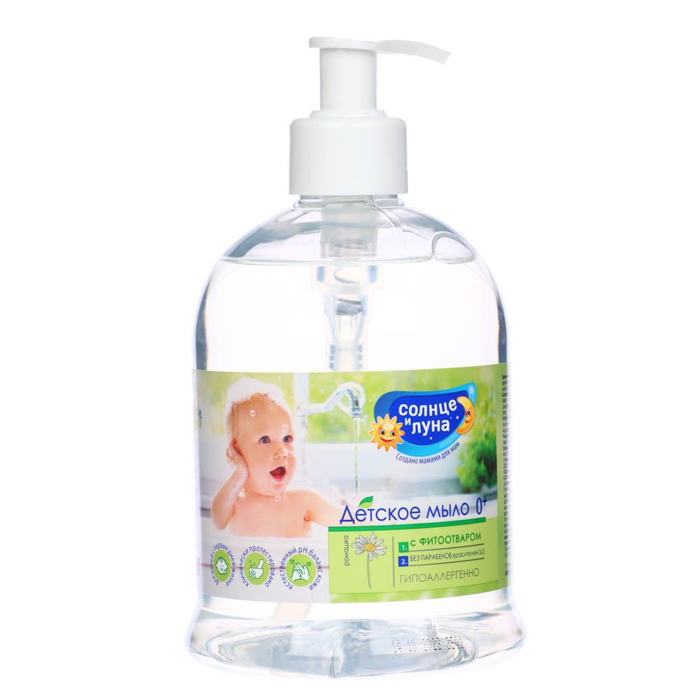 Мыло жидкое детское СОЛНЦЕ И ЛУНА, п/б, 500 мл, арт.№ 927-065