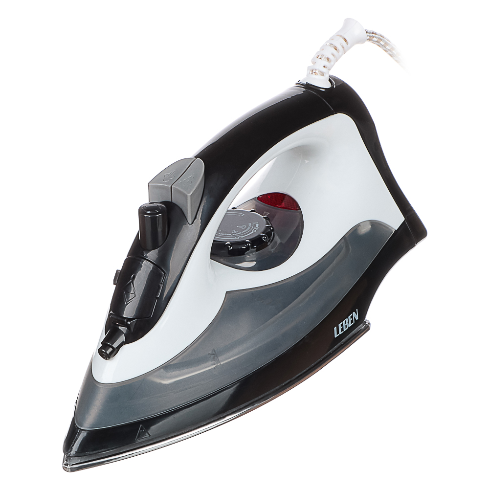 LEBEN Утюг с отпаривателем 2000 Вт, подошва - нерж. сталь, ES-5078, арт.№ 249-015