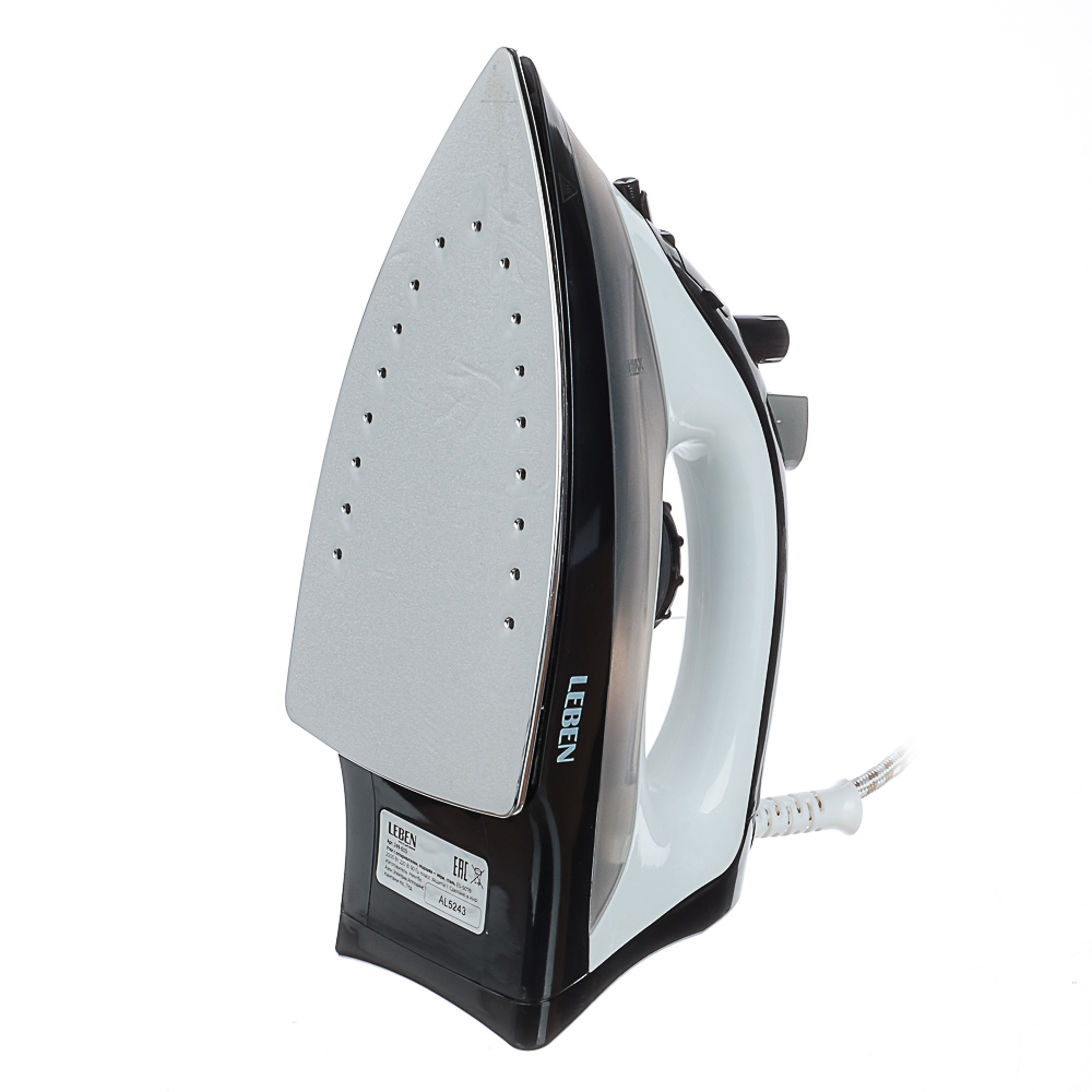 LEBEN Утюг с отпаривателем 2000 Вт, подошва - нерж. сталь, ES-5078, арт.№ 249-015