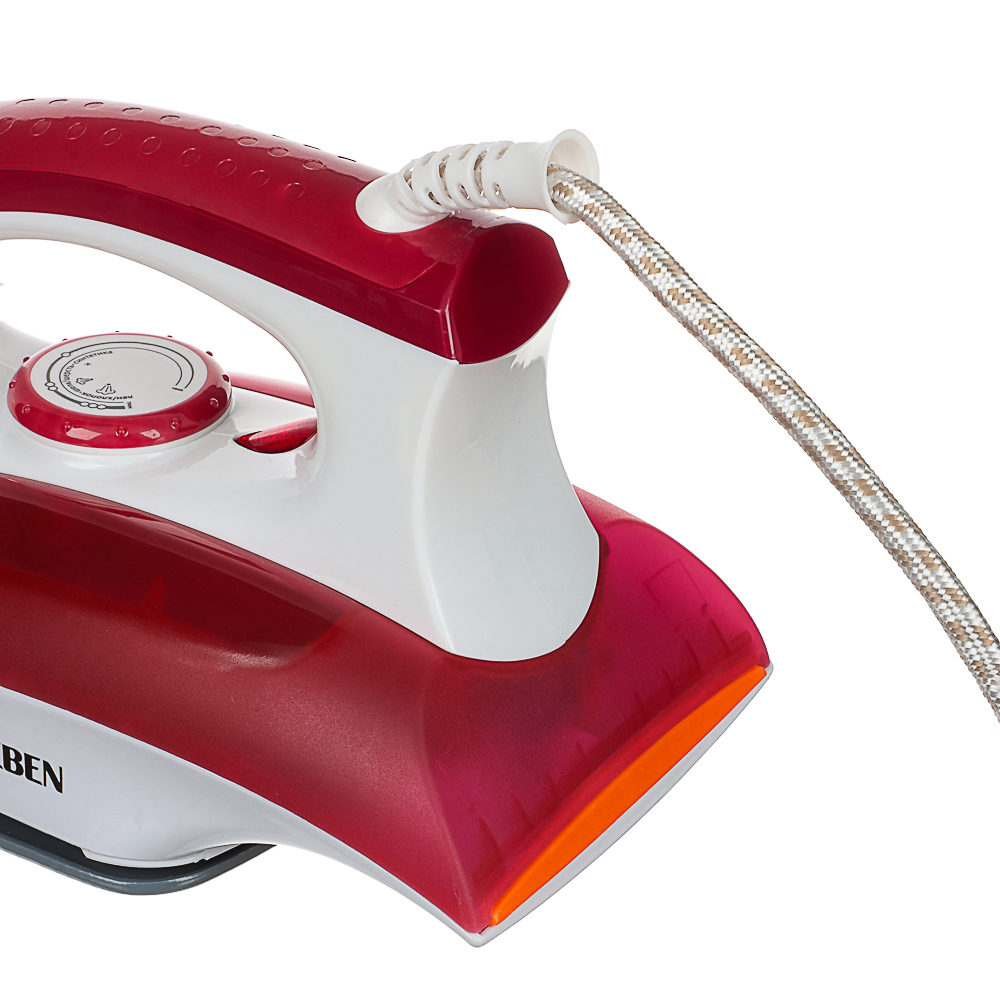LEBEN Утюг с отпаривателем 2200 Вт, подошва - керамическое покрытие, ES-5198, арт.№ 249-017