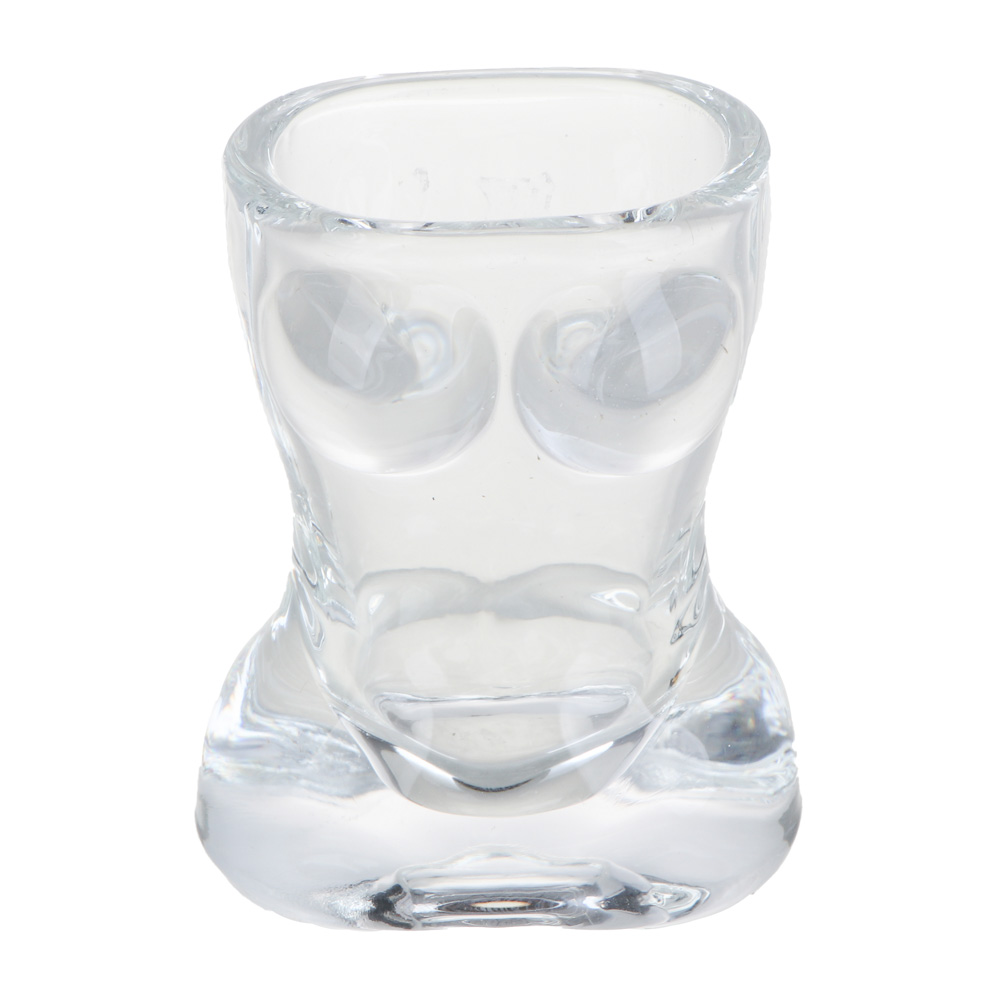 Женский торс стопка фигурная, 6,3 см, 24 мл, стекло, арт.№ 531-190