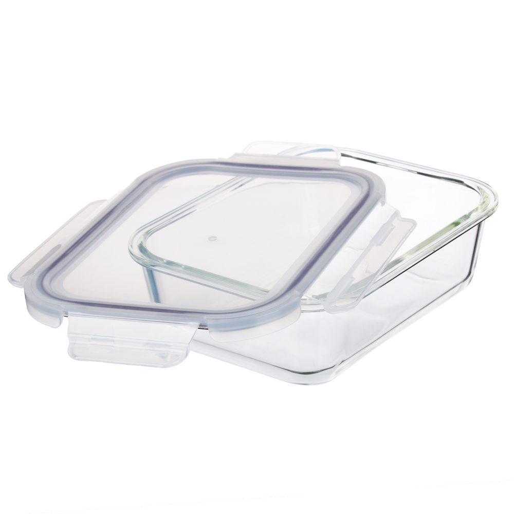 VETTA Контейнер для продуктов на защелках 1000мл, жаропрочное стекло, арт.№ 845-112