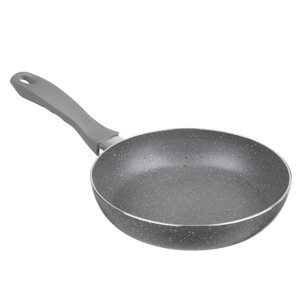 Набор посуды 5 предмметов SATOSHI, антипригарное покрытие мрамор, кастрюля+крышка 2,8 л, ковш 1,6 л, сковорода 20 см и 28 см, индукция, арт.№ 846-462