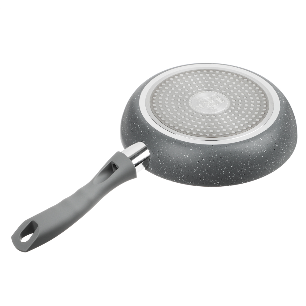 Набор посуды 5 предмметов SATOSHI, антипригарное покрытие мрамор, кастрюля+крышка 2,8 л, ковш 1,6 л, сковорода 20 см и 28 см, индукция, арт.№ 846-462