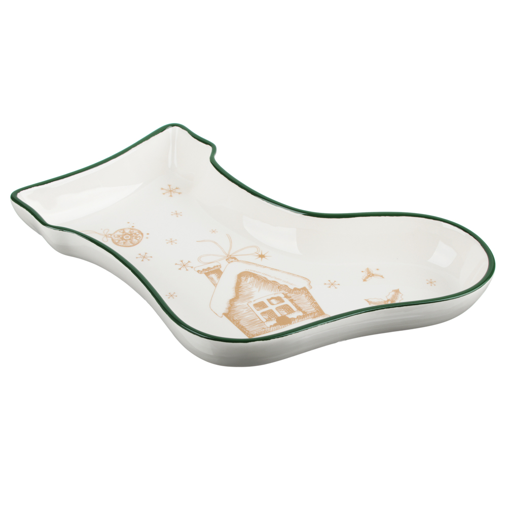 MILLIMI Пряничный домик Блюдо в форме сапожка 25,5х19,5х3,5см, керамика, арт.№ 820-132