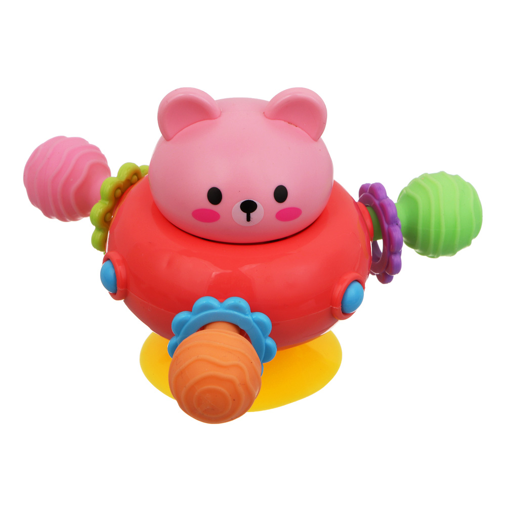 Развивающая игрушка ИГРОЛЕНД на присоске, ABS, TPE, PVC, 11х9х7см, арт.№ 889-770