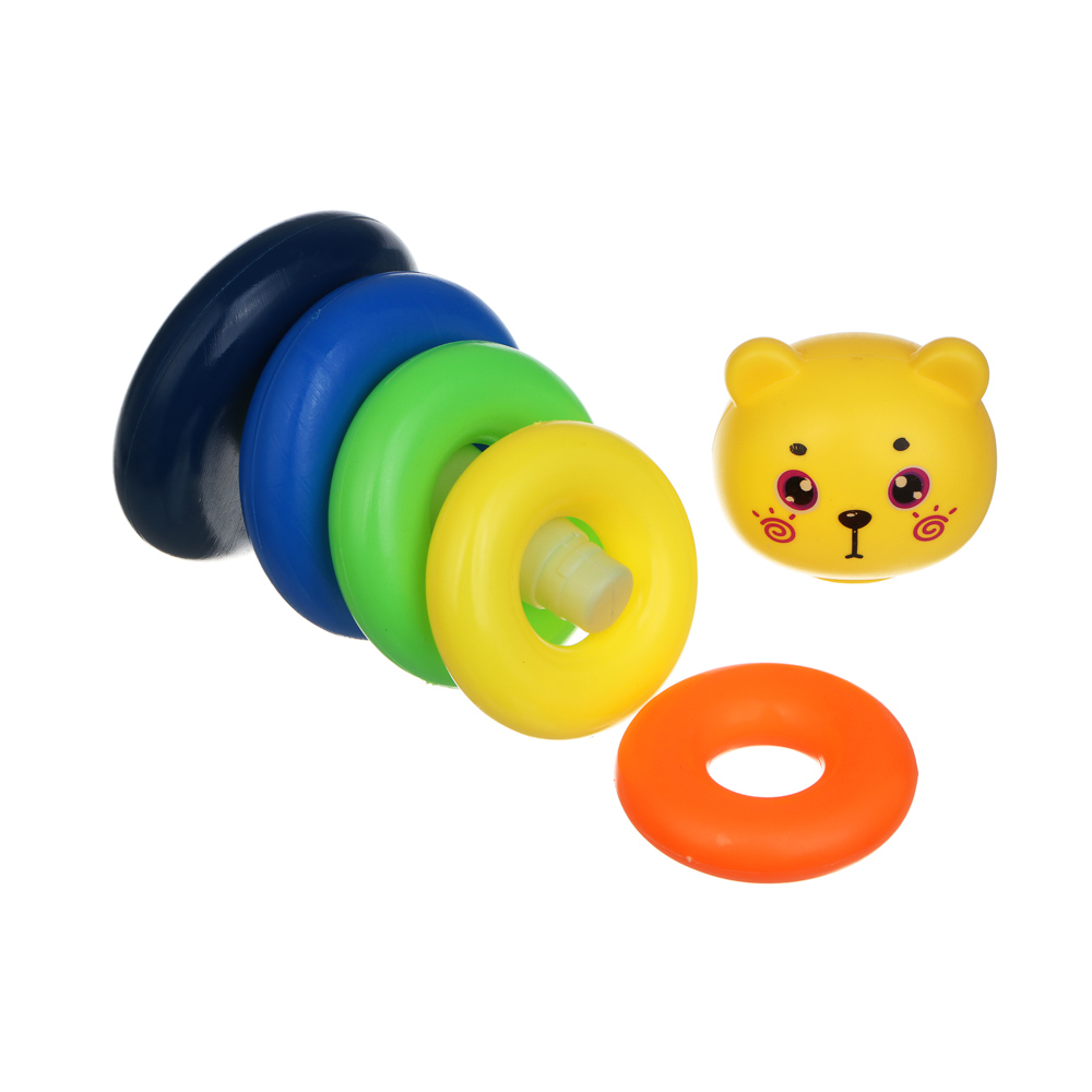 Развивающая пирамидка ИГРОЛЕНД, PP, 17,5х10х10см, арт.№ 270-063