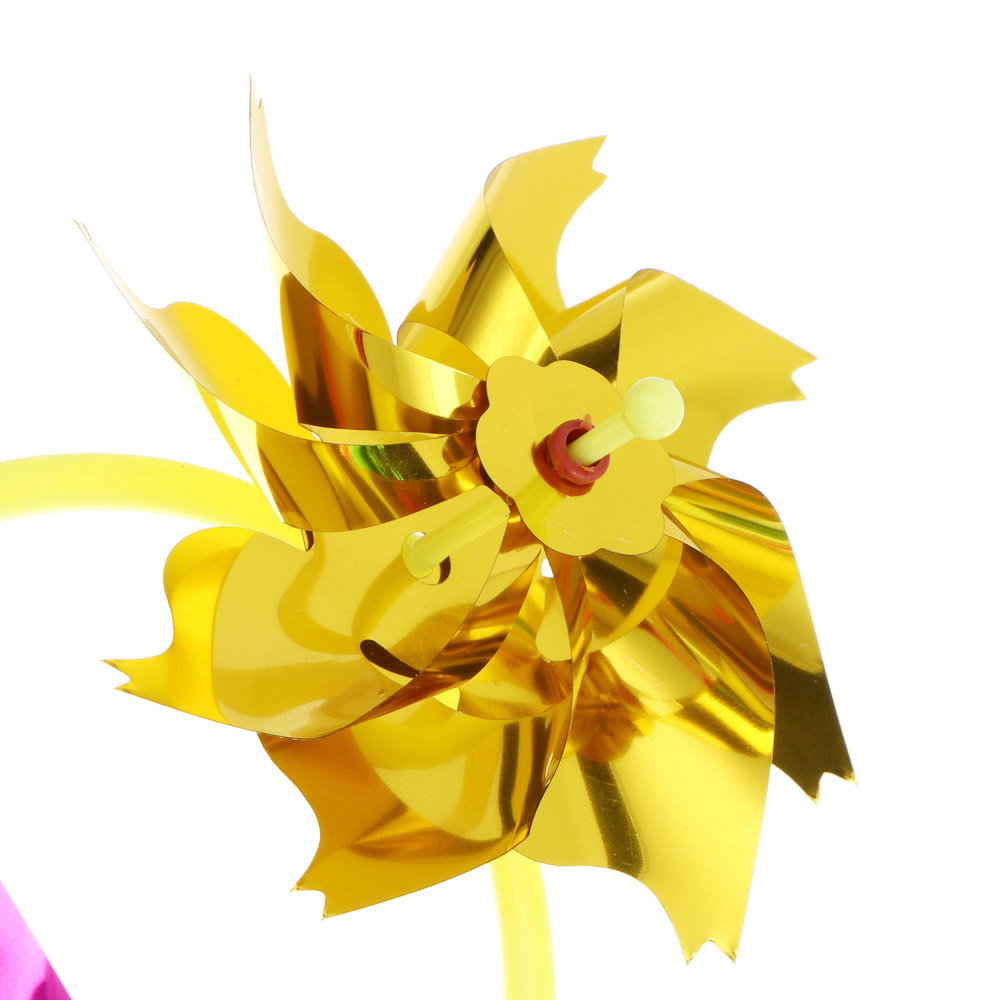 Ветрячок детский Цветочки, 6 насадок, 55см, d30см, PE, PET, арт.№ 134-202