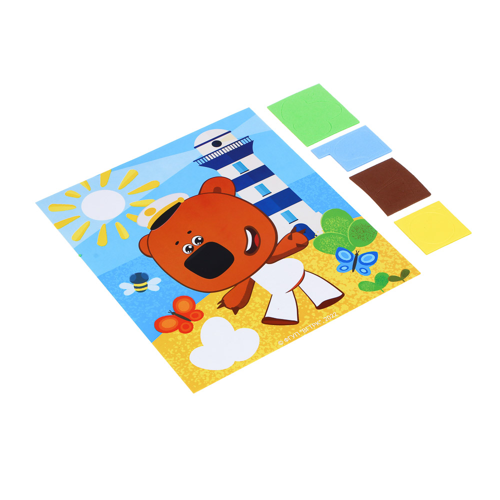 МИМИМИШКИ Картина из ЭВА деталей, картон, ЭВА, 24x27см, 4 дизайна, арт.№ 281-197