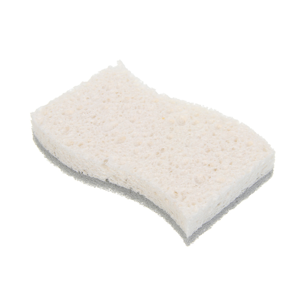 Набор губок из древесной целлюлозы 2 шт., тм VETTA, 11х6,3х1,5 см, древесная целлюлоза, полиэстер, арт.№ 441-283