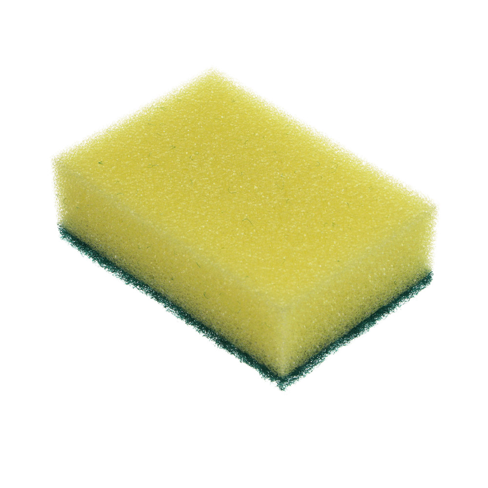 Дозатор для моющего средства, тм VETTA, отсек для губки, губка в компл., 500 мл, 17х13х14см, пластик, арт.№ 441-286