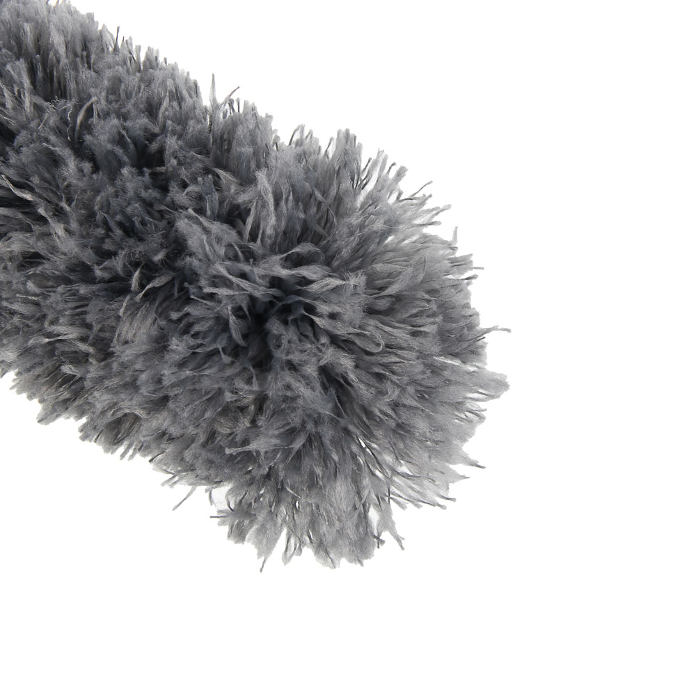 Сметка для удаления пыли телескопическая тм VETTA, 35-80 см, пластик, микрофибра 17 см, цвет серый, арт.№ 445-431