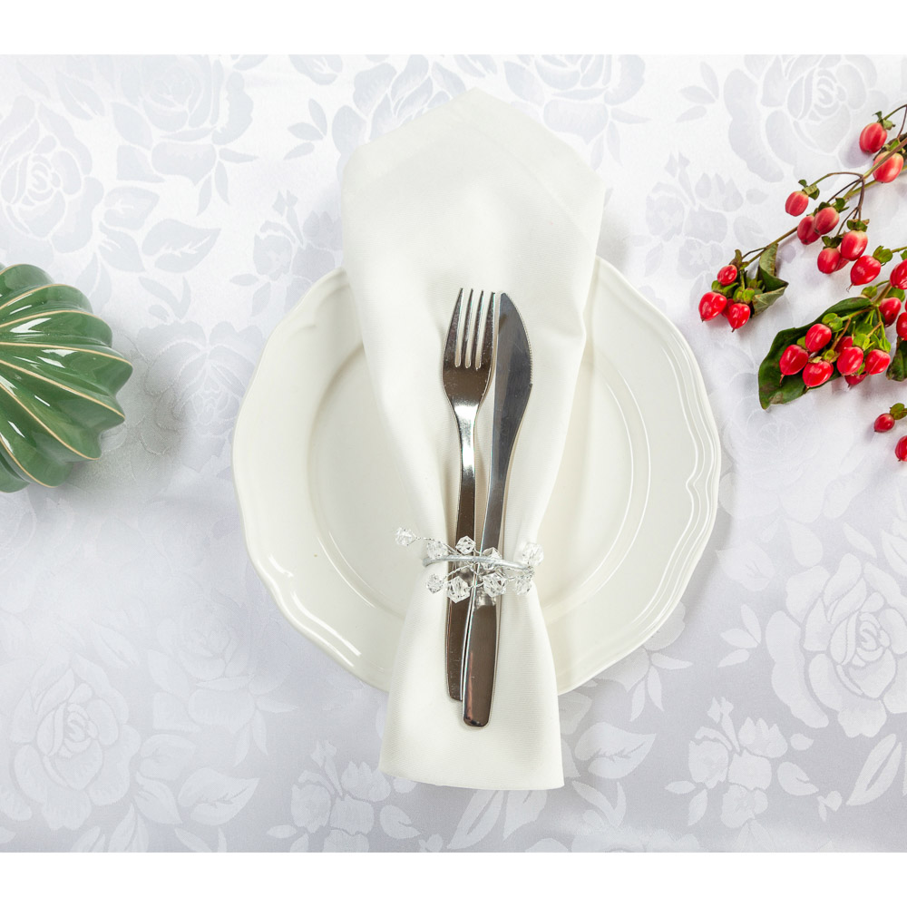 PROVANCE Скатерть текстильная "Розалия", 140x140см, 100% ПЭ, 2 цвета, арт.№ 435-075