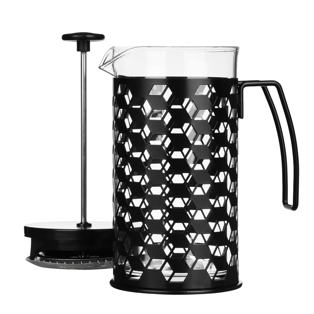 SATOSHI Нера Френч-пресс 1000мл, жаропрочное стекло, нерж.сталь, арт.№ 850-001