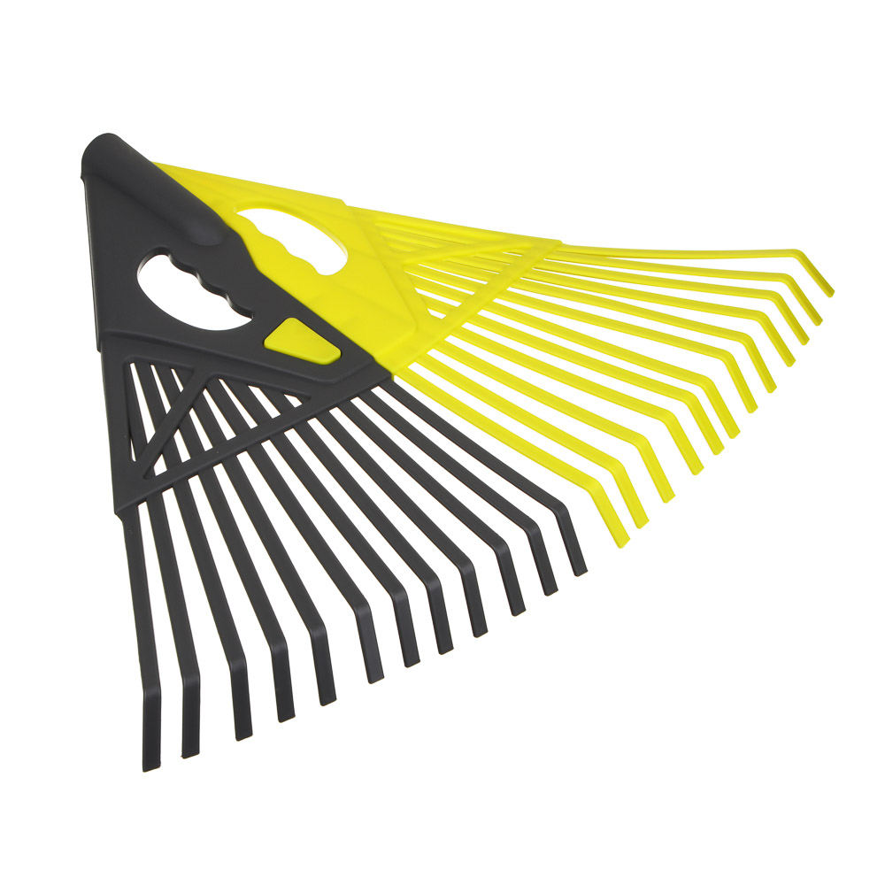 INBLOOM Грабли садовые 2 в 1, 24 зубьев, 53х46см, PP, арт.№ 187-002