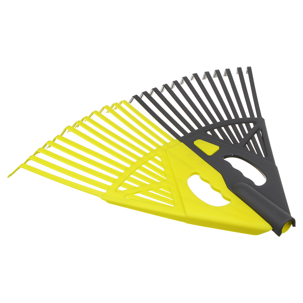 INBLOOM Грабли садовые 2 в 1, 24 зубьев, 53х46см, PP, арт.№ 187-002