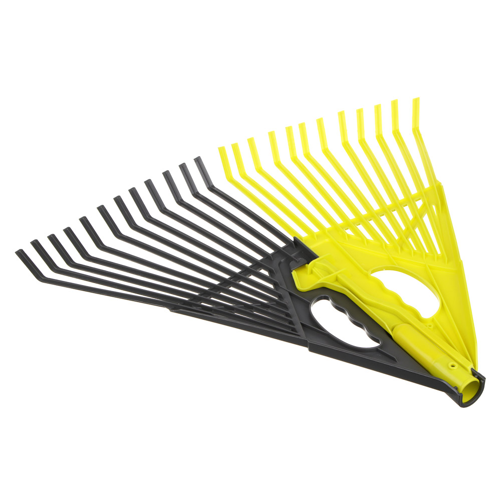 INBLOOM Грабли садовые 2 в 1, 24 зубьев, 53х46см, PP, арт.№ 187-002