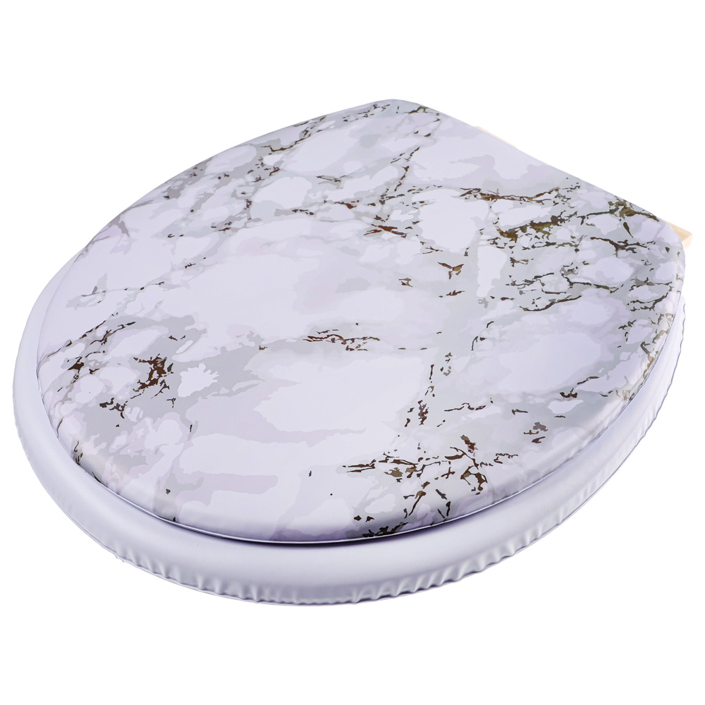 VETTA Сиденье для унитаза ПВХ, поролон, 39x36см, 2 дизайна, арт.№ 571-136