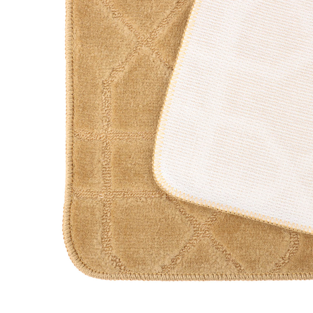 Набор ковриков для ванной и туалета тм VETTA Геометрия, 50x80см + 50x40см, полиэстер, 3 цвета, арт.№ 466-251