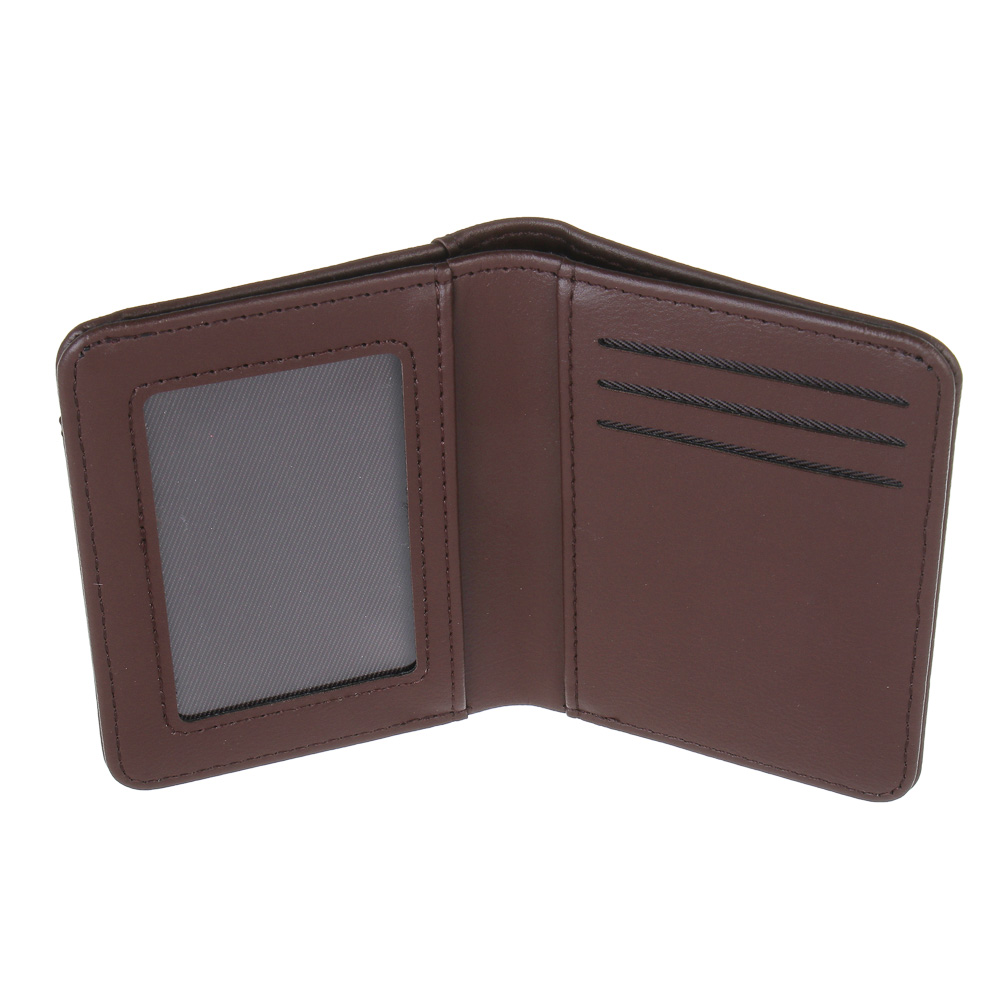 Кардхолдер для карт и купюр 8 слотов тм ЮL Diplomat, ПУ, 11х8 см, 2 цвета, арт.№ 303-066