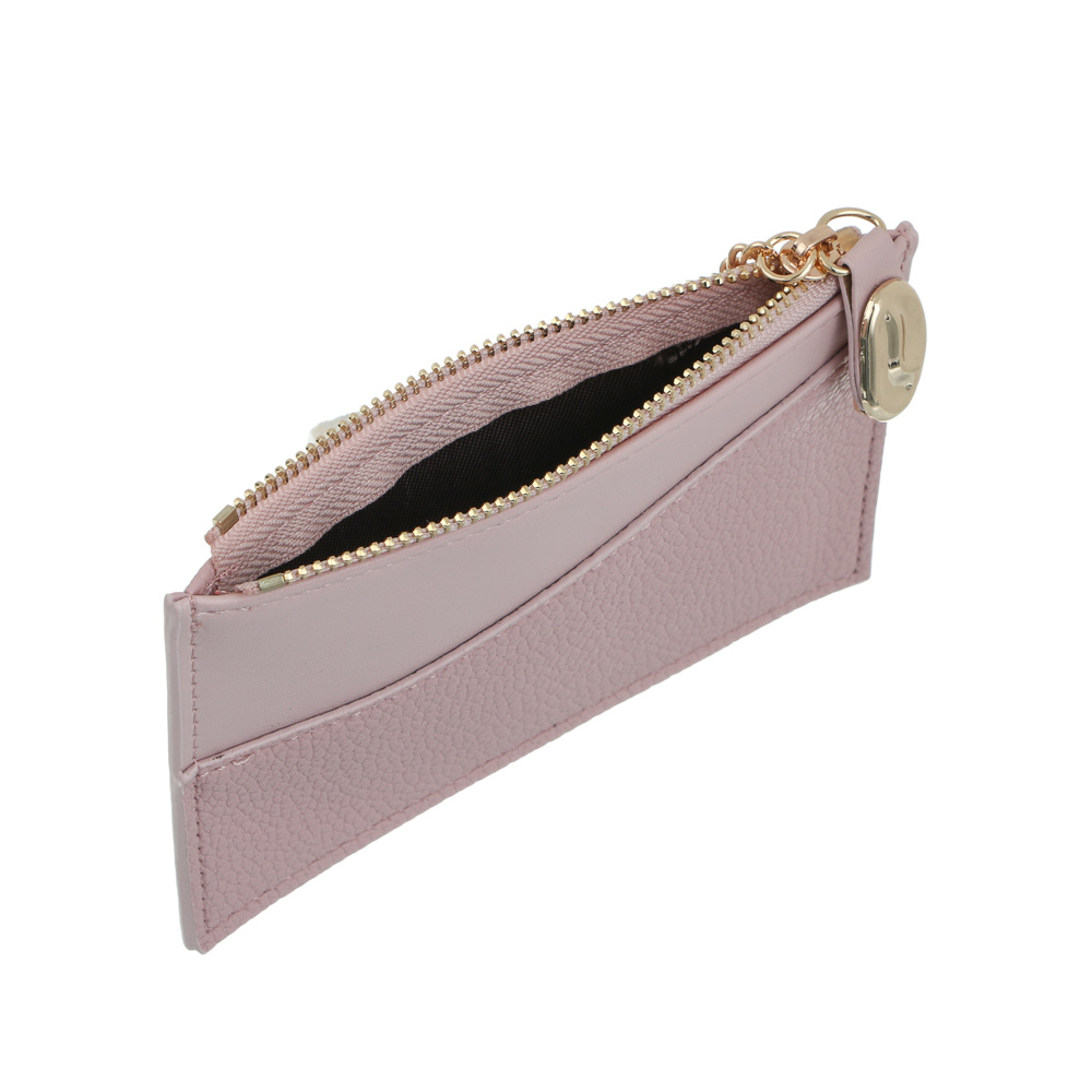 Кардхолдер для карт и купюр на цепочке 4 слота тм ЮL Drop , ПУ, металл, 13,5х9см, 3 цвета, С344-11, арт.№ 303-068