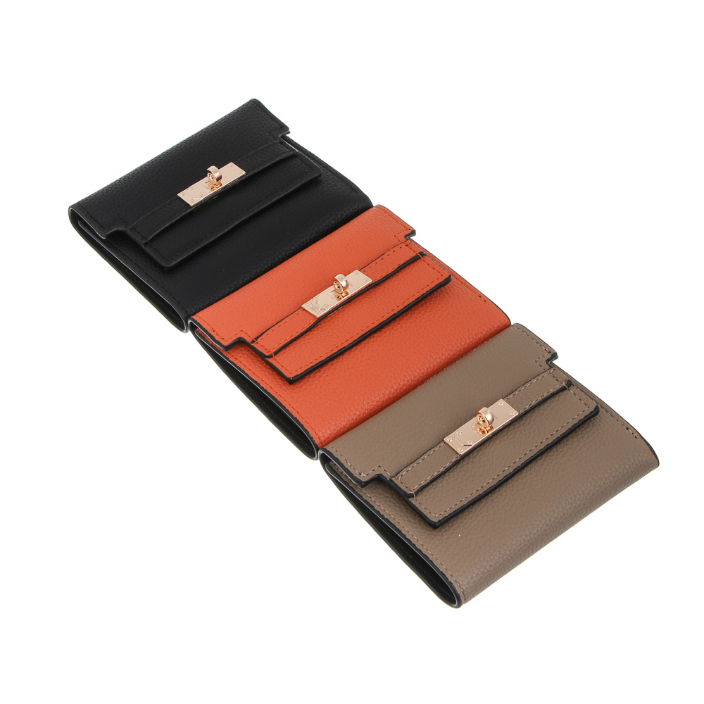 Кошелек для карт и купюр тм ЮL Hermesus, ПУ,металл, 11,5х9,5х1см, 3 цвета, С231-13, арт.№ 303-069