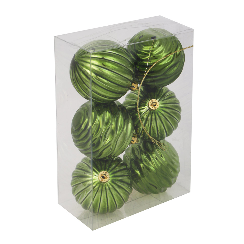 СНОУ БУМ Набор шаров 6 см, 6 шт, зеленый, 26-153, арт.№ 373-578