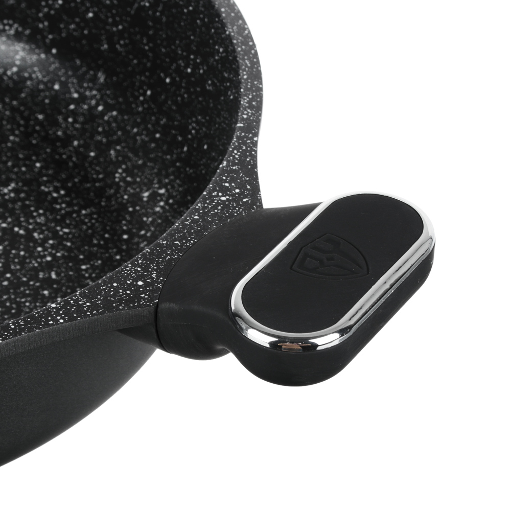 BY COLLECTION Сотейник литой, d=28см, антипригарное покрытие мрамор, индукция, арт.№ 846-567