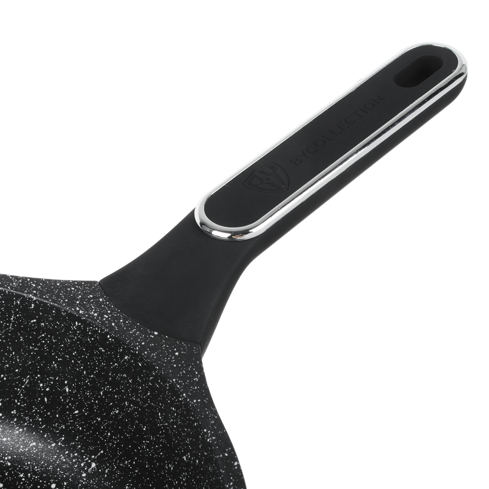 BY COLLECTION Сотейник литой, d=28см, антипригарное покрытие мрамор, индукция, арт.№ 846-567