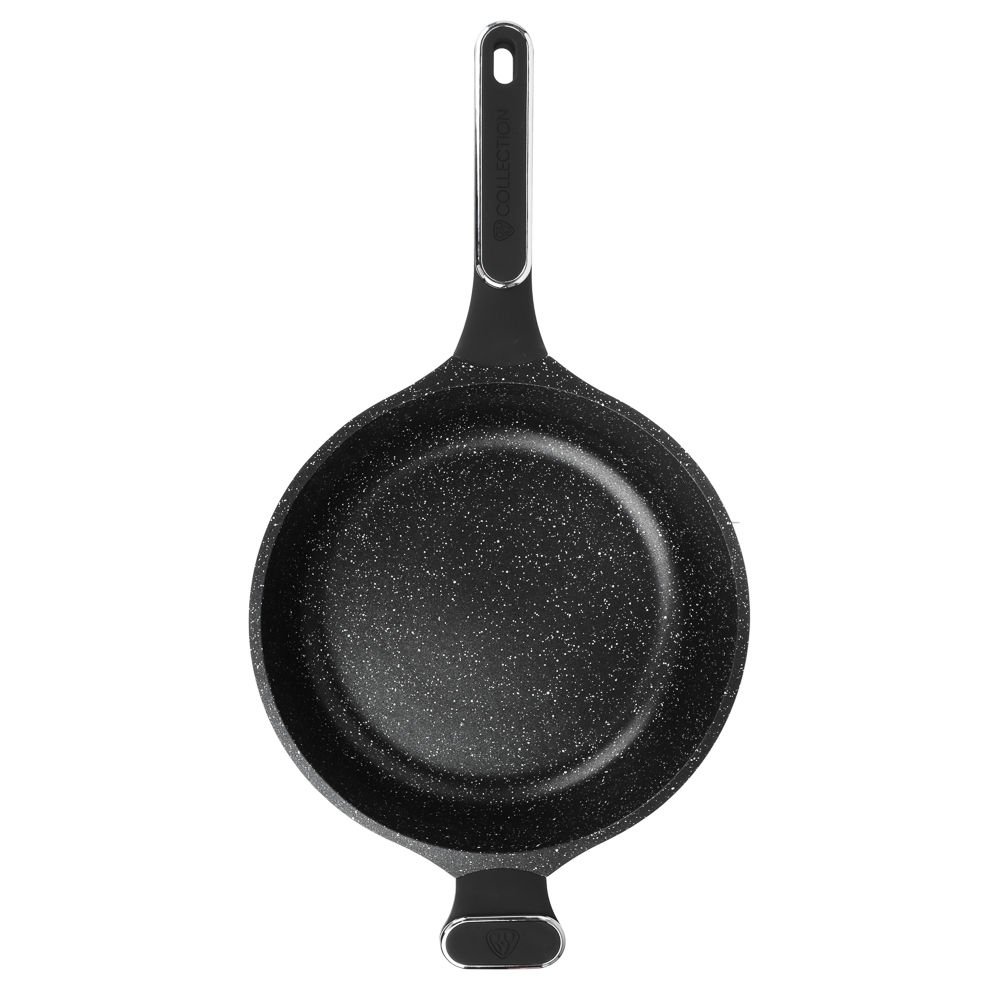 BY COLLECTION Сотейник литой, d=28см, антипригарное покрытие мрамор, индукция, арт.№ 846-567