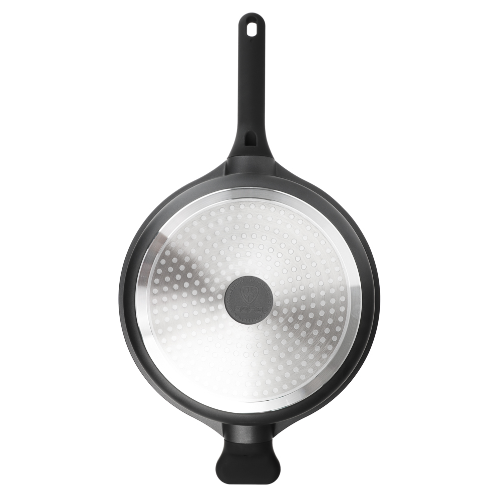 BY COLLECTION Сотейник литой, d=28см, антипригарное покрытие мрамор, индукция, арт.№ 846-567