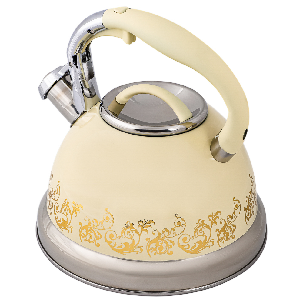 VETTA Чайник стальной 3,0л "Золотая вязь", индукция, арт.№ 847-054