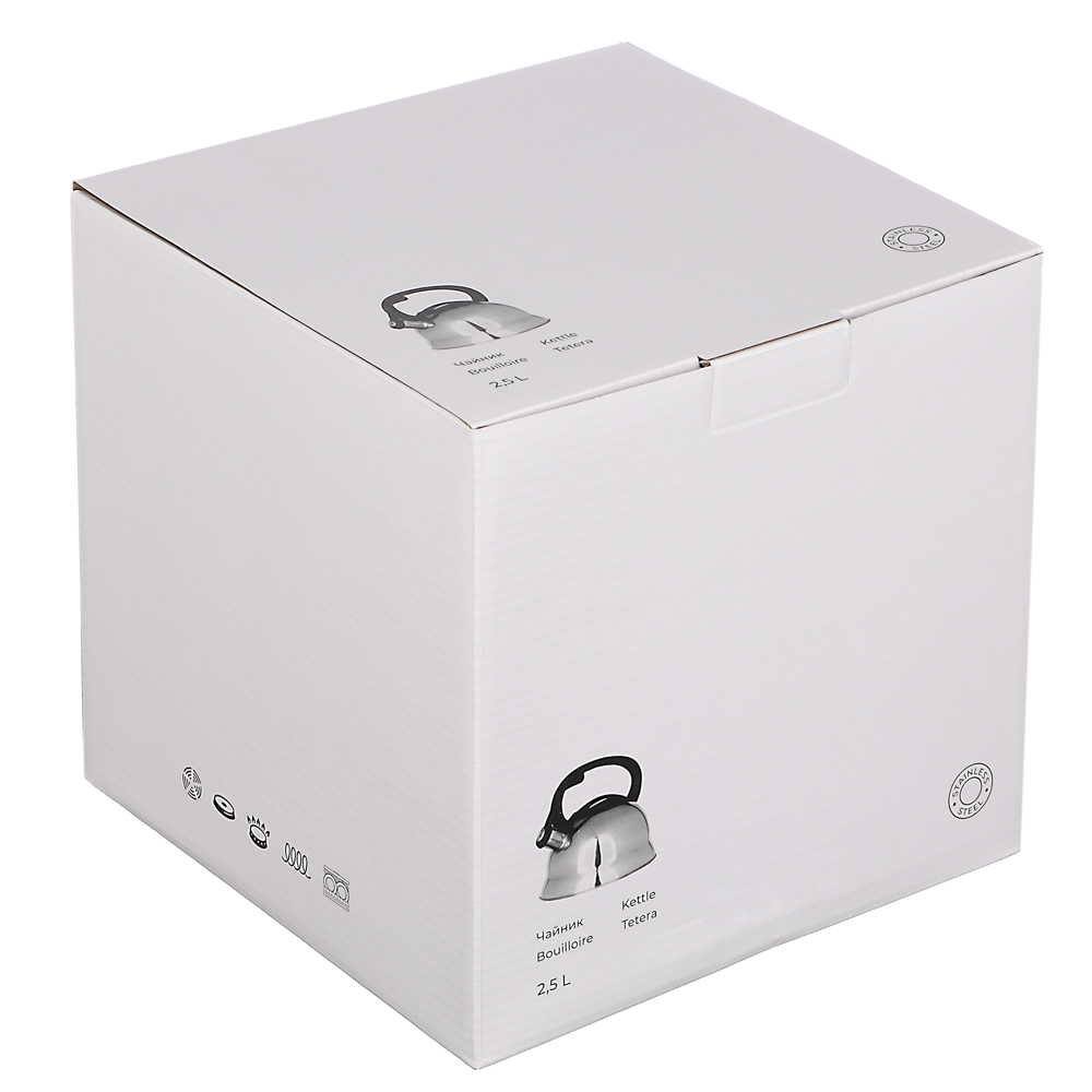 Чайник стальной 2.5л "Корсика" индукция, арт.№ 847-056