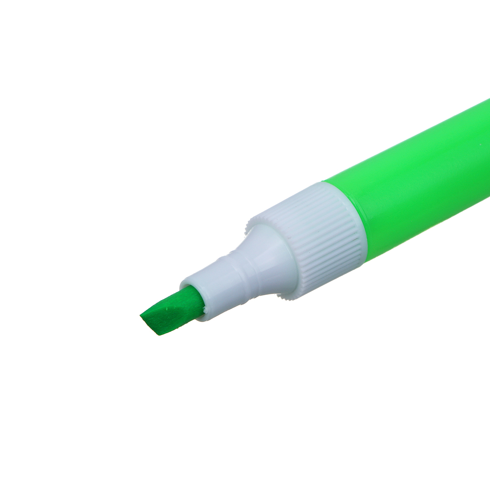 Маркер-выделитель ClipStudio зеленый, круглый корпус, скошенный наконечник, арт.№ 613-128