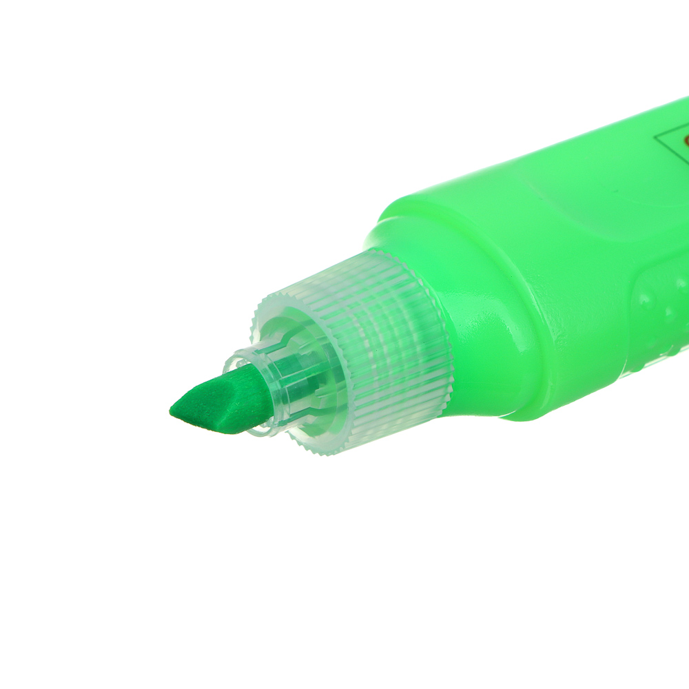 Маркер-выделитель ClipStudio зеленый, плоский корпус, скошенный наконечник, арт.№ 613-129