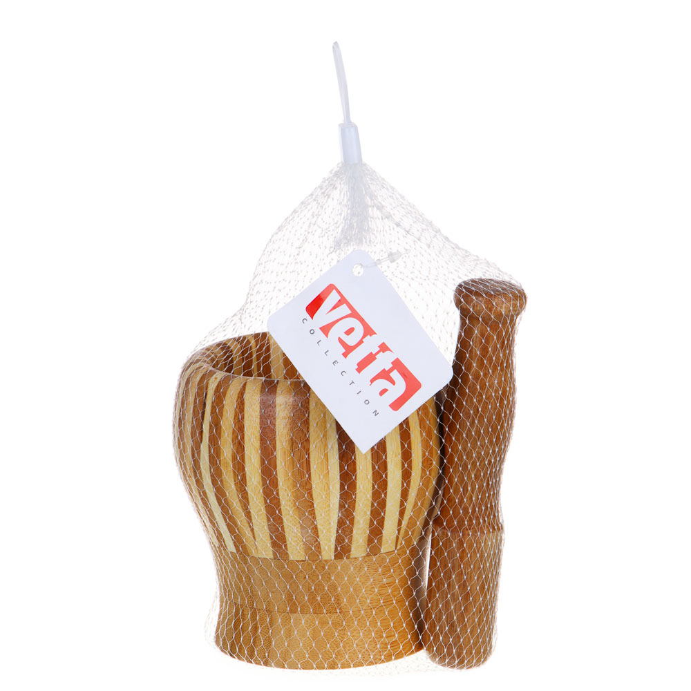 VETTA Ступка с пестиком, 10,5х10,5см, бамбук, арт.№ 884-487