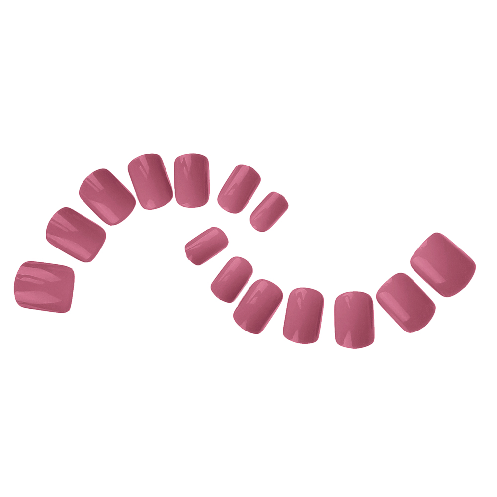 ЮНИLOOK Набор накладных ногтей 24шт + клеевые пластины 24шт, 6 цветов, арт.№ 357-260