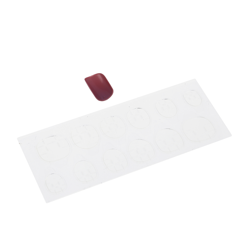 ЮНИLOOK Набор накладных ногтей 24шт + клеевые пластины 24шт, 6 цветов, арт.№ 357-260