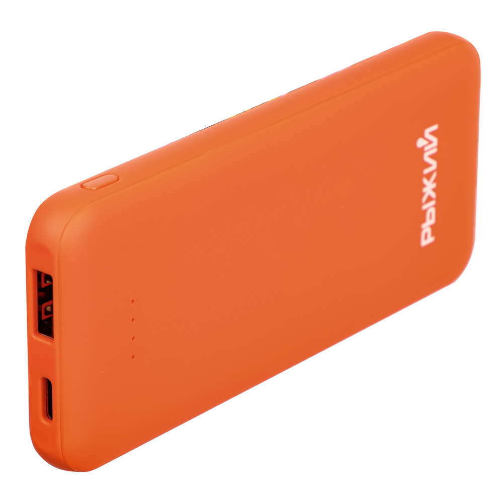 Рыжий Аккумулятор мобильный, 5000 мАч, USB, 2А, прорезиненное покрытие, арт.№ 031-046