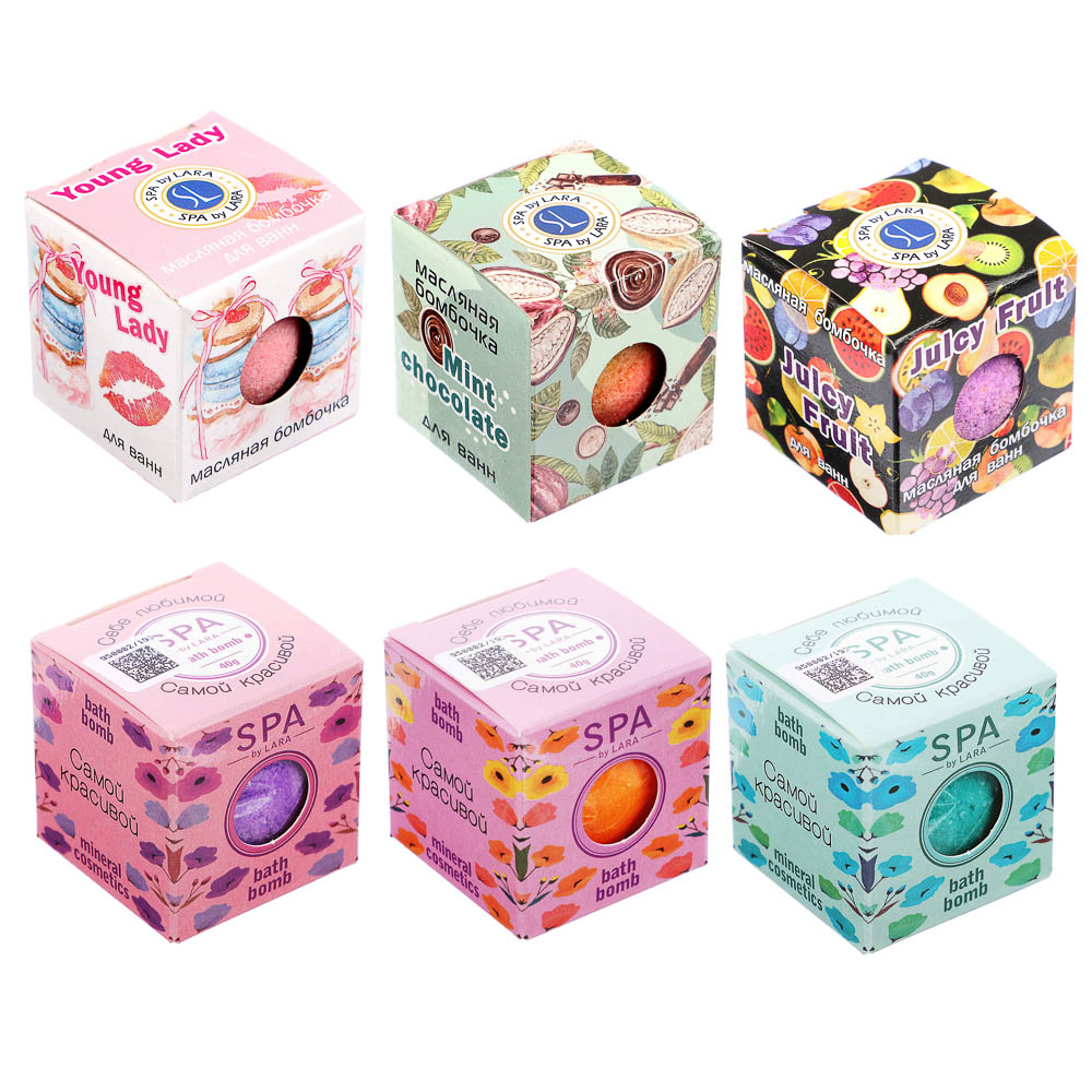 Соль шипучая SPA-уход, 40г, в подарочной упаковке, 2 вида, арт.№ 950-002