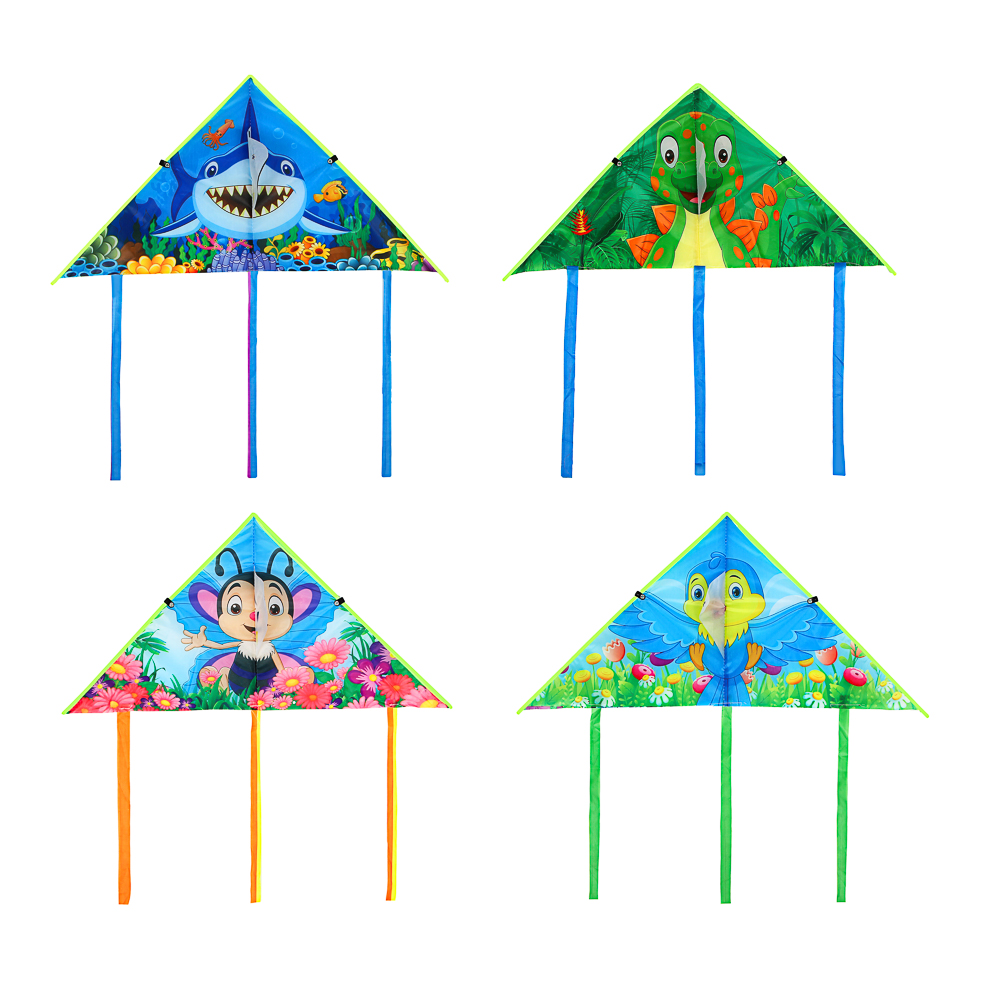 SILAPRO Воздушный змей "Животные" 80см, нейлон, арт.№ 134-084