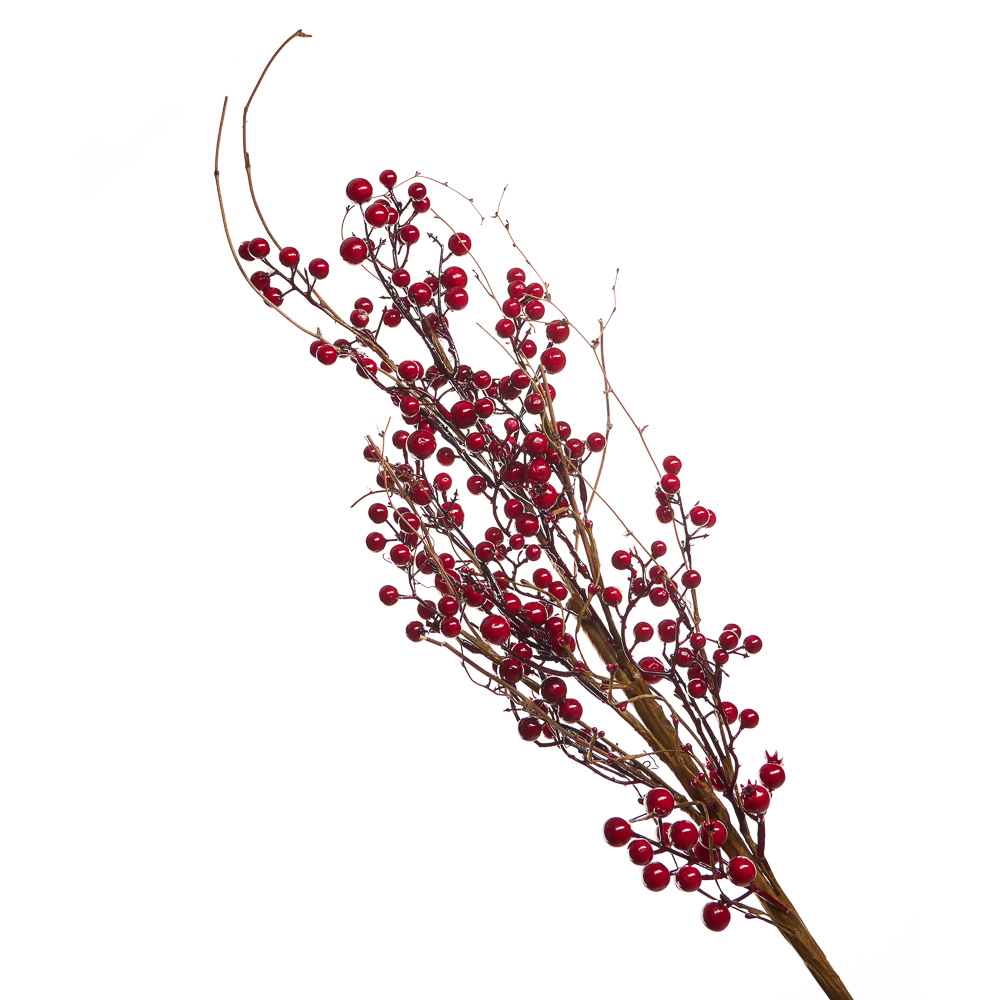 BY COLLECTION Red Line Новогоднее украшение ветка 100см, арт.№ 488-116