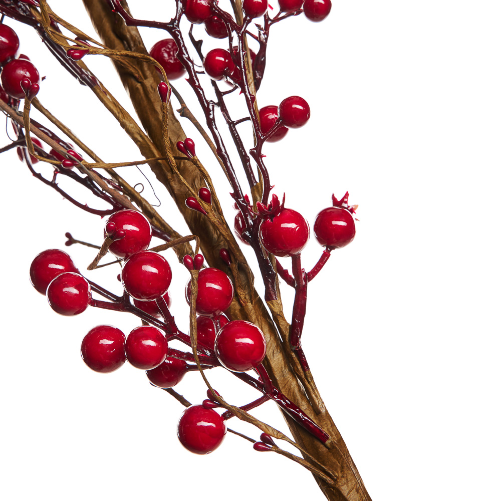 BY COLLECTION Red Line Новогоднее украшение ветка 100см, арт.№ 488-116